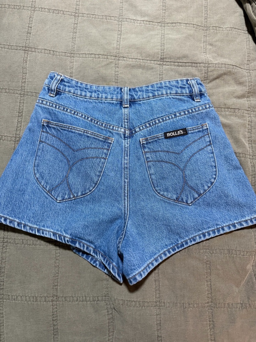 ROLLA'S Blue High-Rise Mirage Shorts